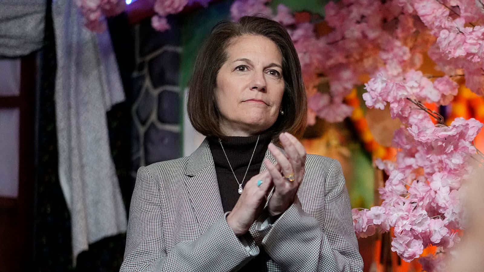 Caption: U.s Senator Catherine Cortez Masto, Nevada's Voice In Washington Background