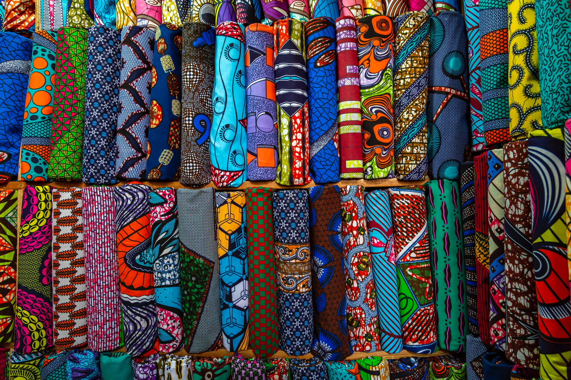 Caption: Unique Patterned Fabric From Ivory Coast