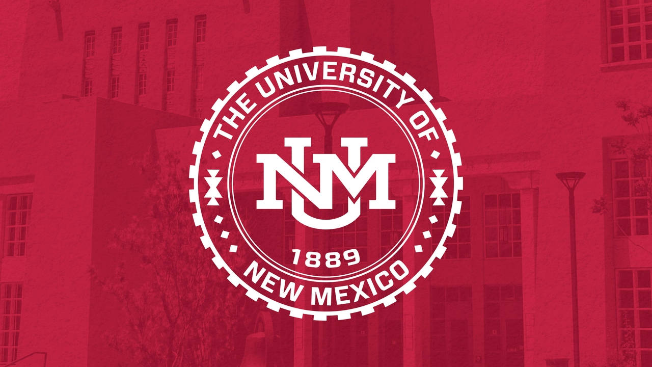 Caption: University Of New Mexico's Prestigious Seal Background