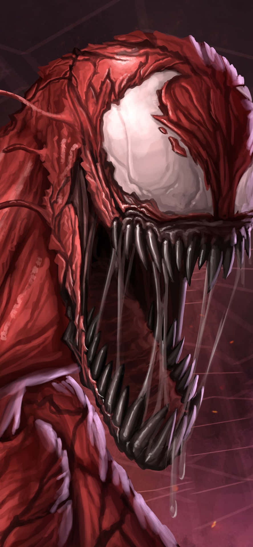 Caption: Unleash The Fury With Carnage Iphone Wallpaper Background