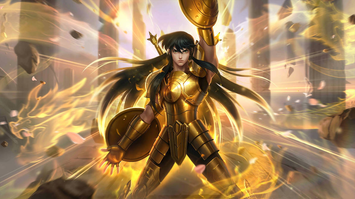 Caption: Unleashing Power: Chou From Mobile Legends In Libra Shiryu Avatar Background