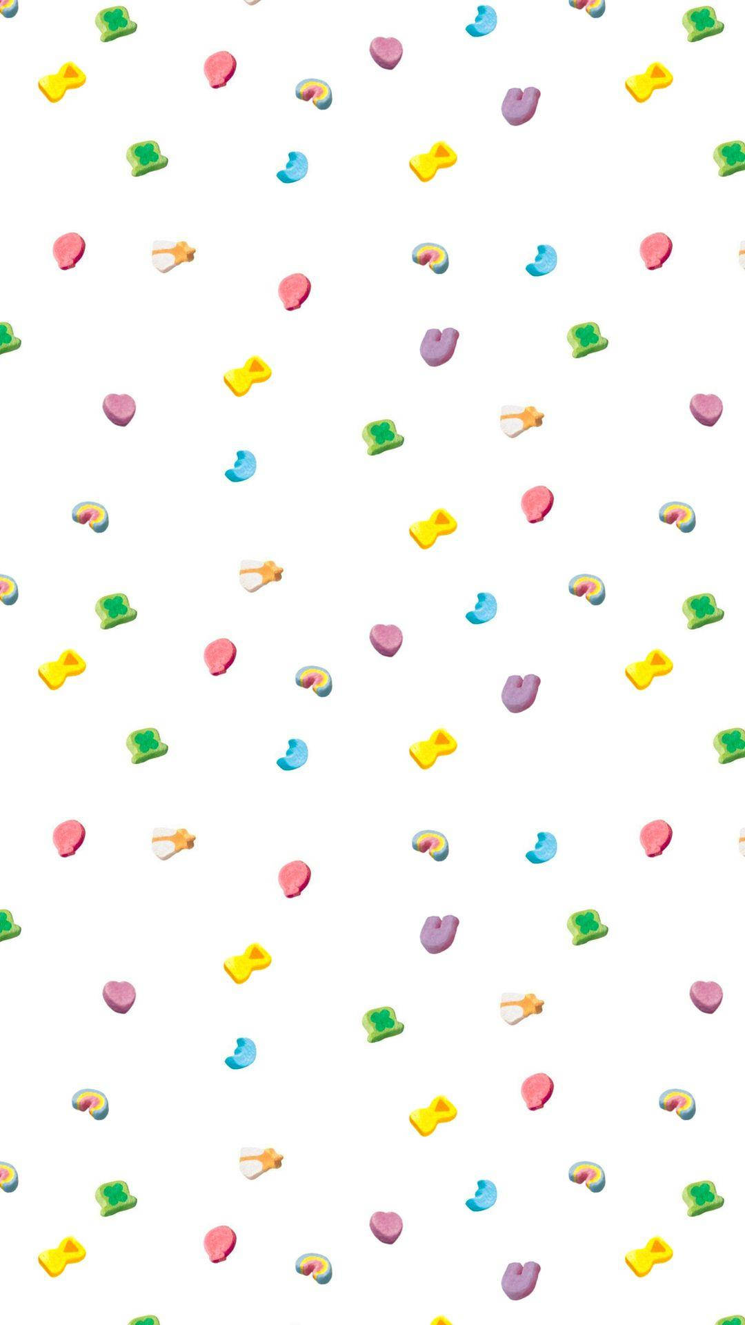 Caption: Vibrant 3d Marshmallow Art Background