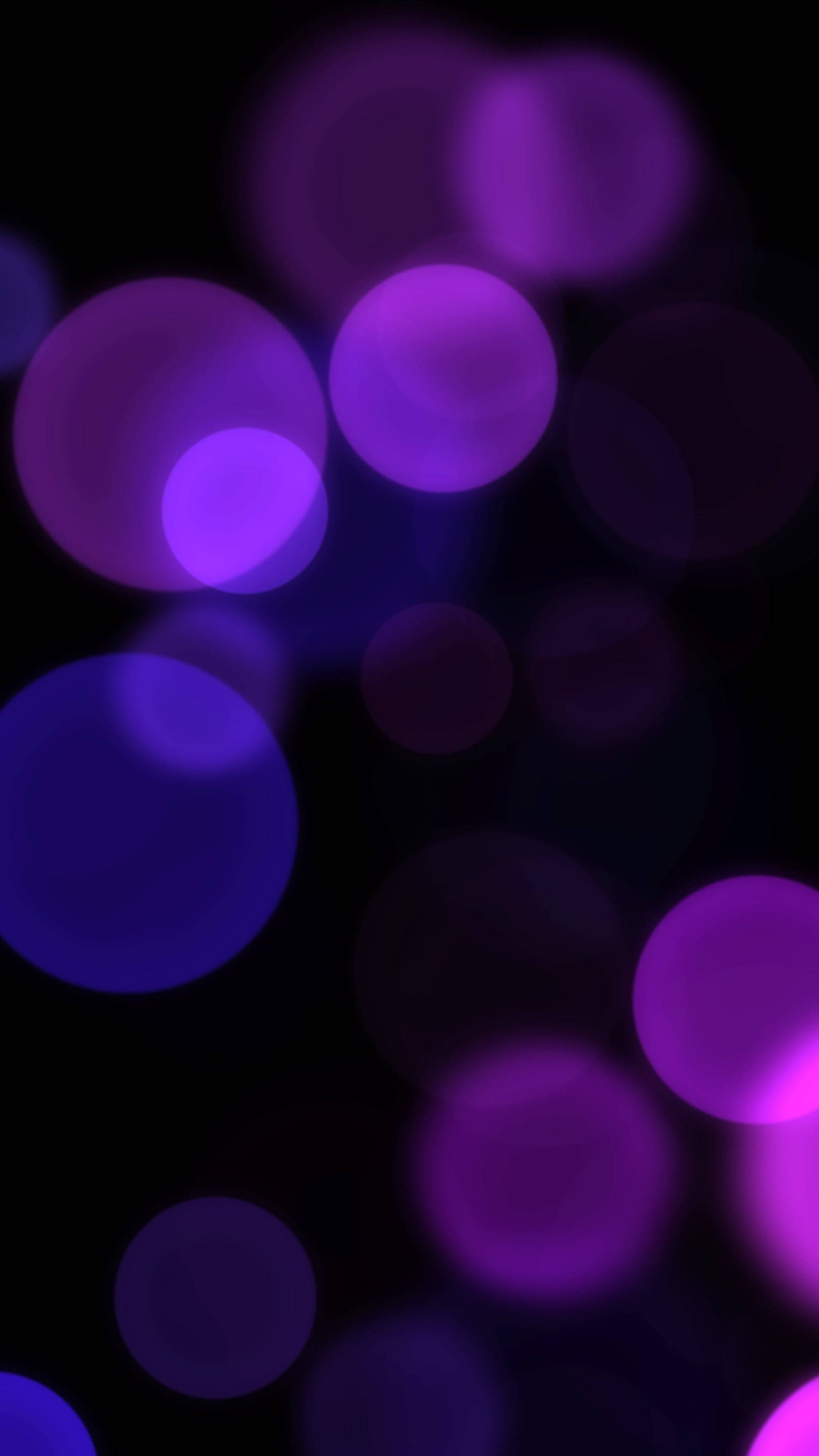 Caption: Vibrant Black And Purple Bokeh Phone Wallpaper Background