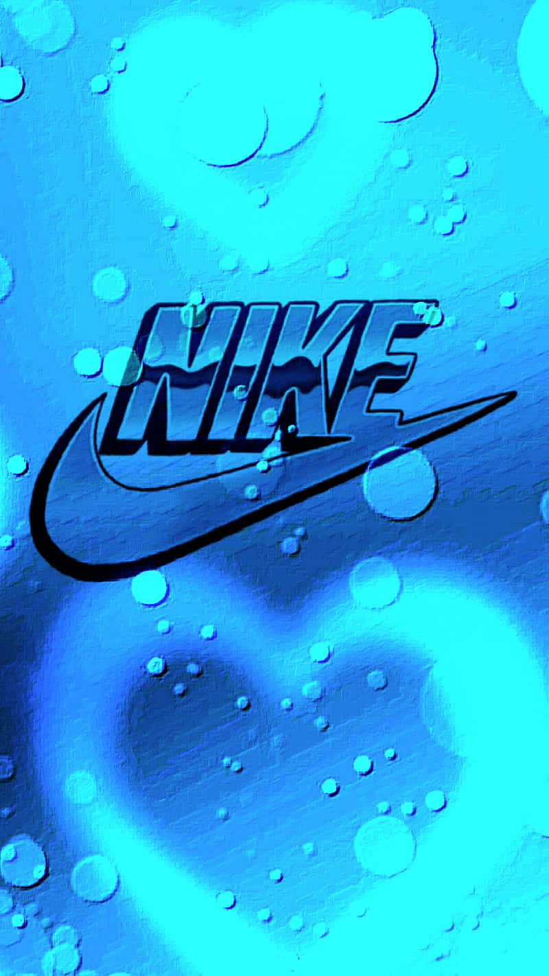 Caption: Vibrant Blue Nike Wallpaper Background