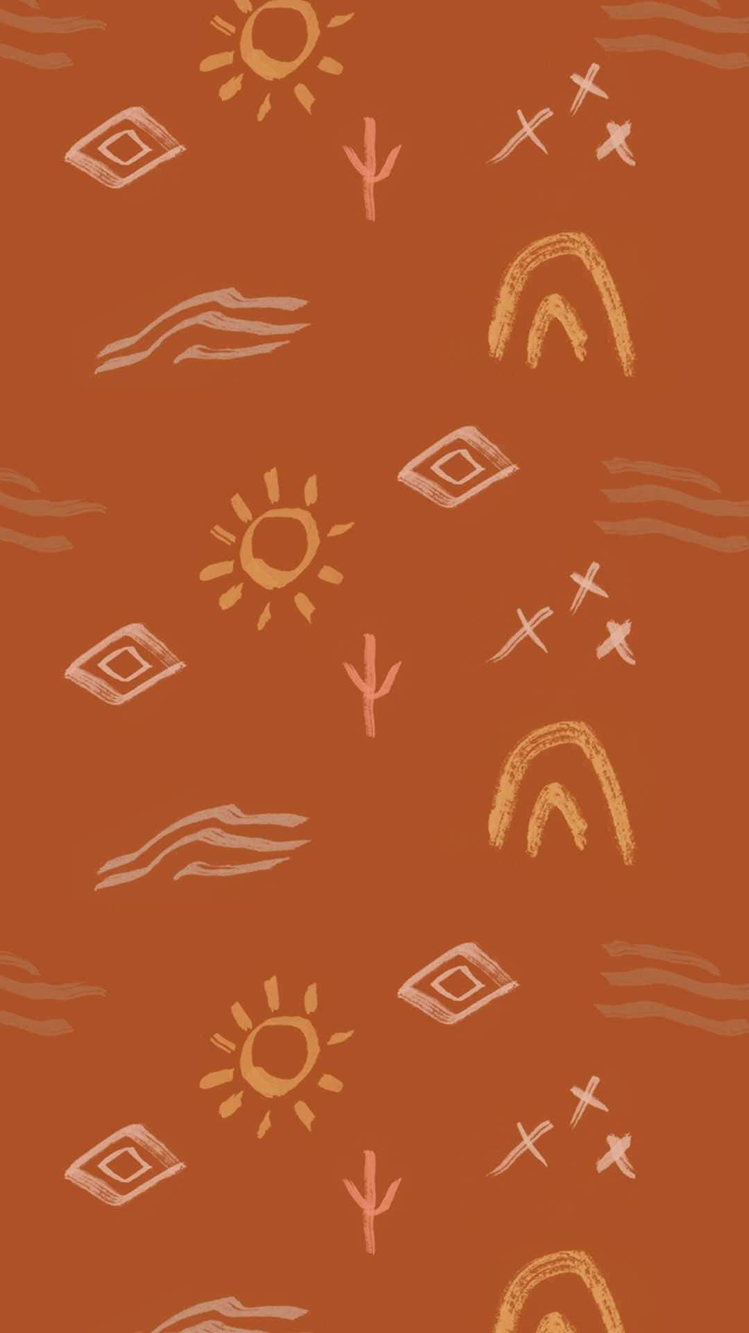 Caption: Vibrant Boho Pastel Wallpaper Background