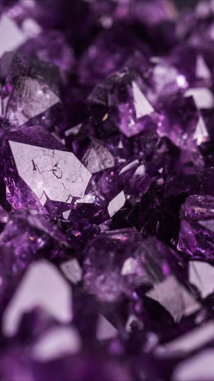 Caption: Vibrant Collection Of Healing Crystals Background