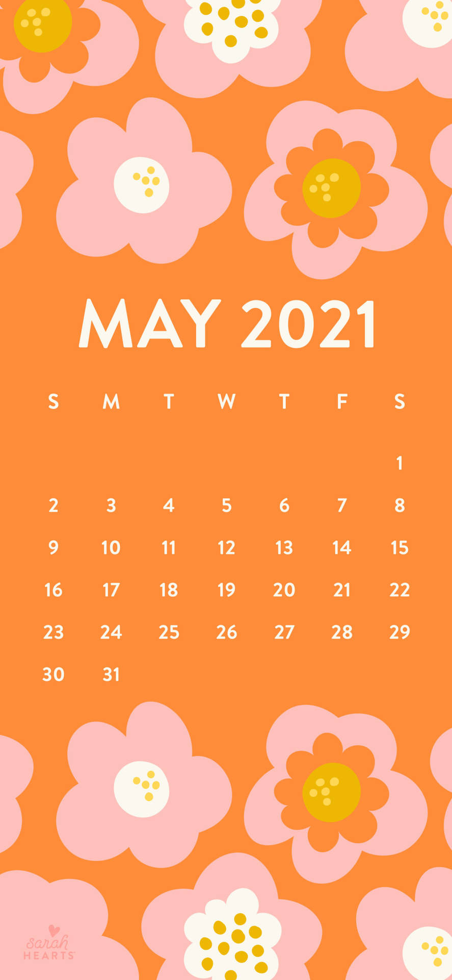 Caption: Vibrant Colors 2021 Calendar Background