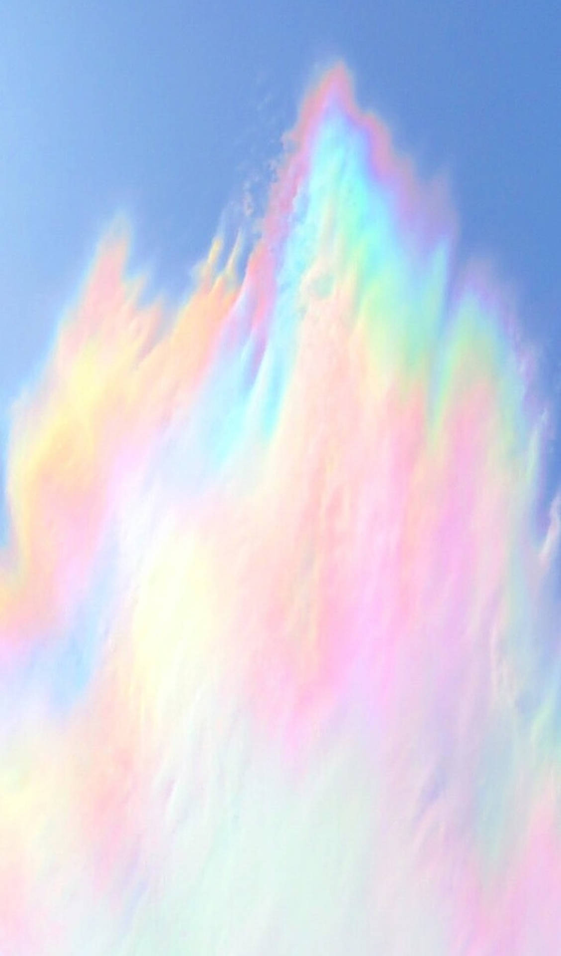 Caption: Vibrant Display Of Pastel Rainbow Hues Background