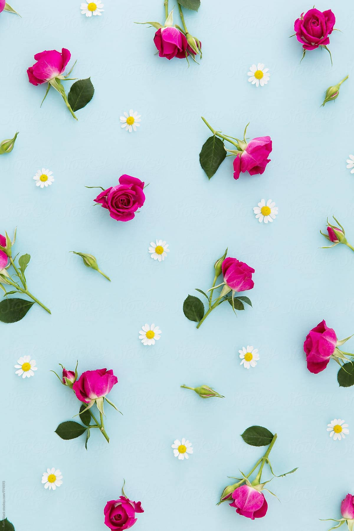 Caption: Vibrantly Patterned Floral Backdrop Background