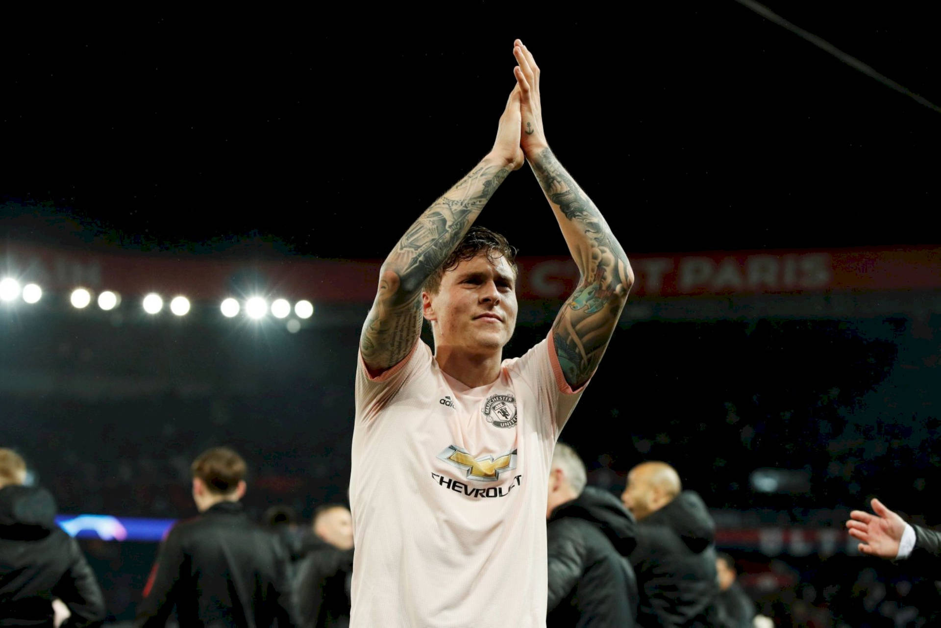 Caption: Victor Lindelof – A Mark Of Excellence In Football Background