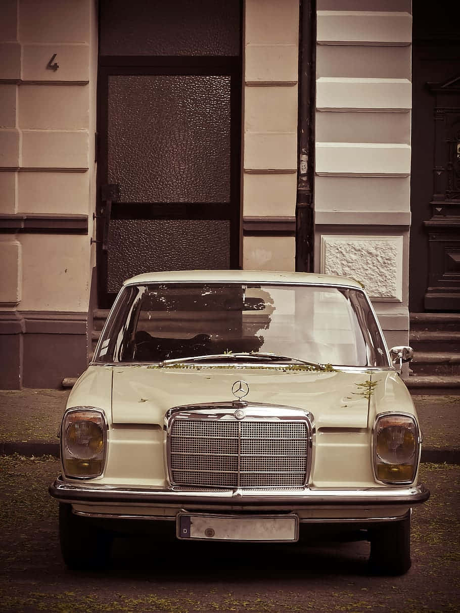 Caption: Vintage Elegance - Old Mercedes-benz W114