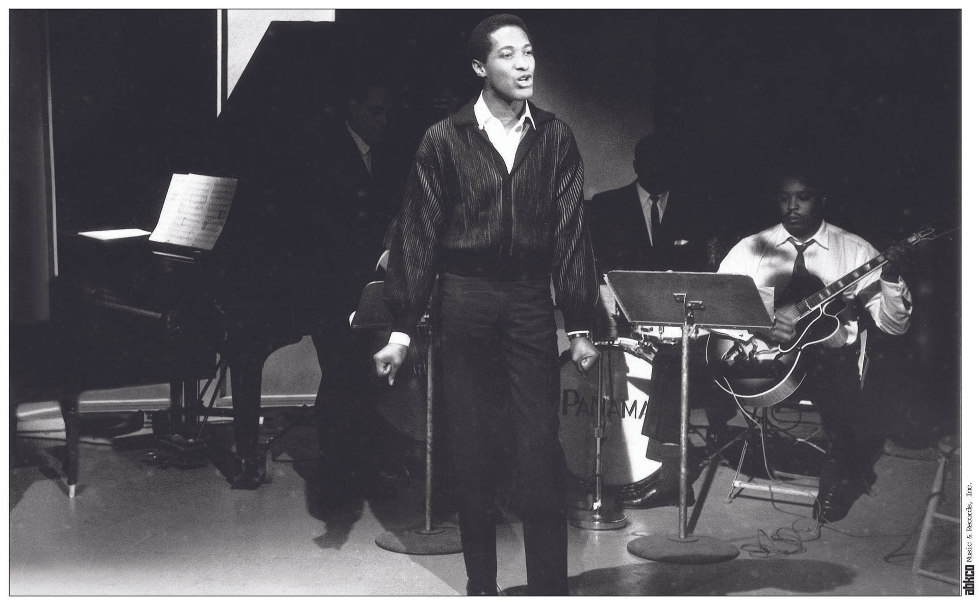 Caption: Vintage Portrait Of The Iconic Sam Cooke Background