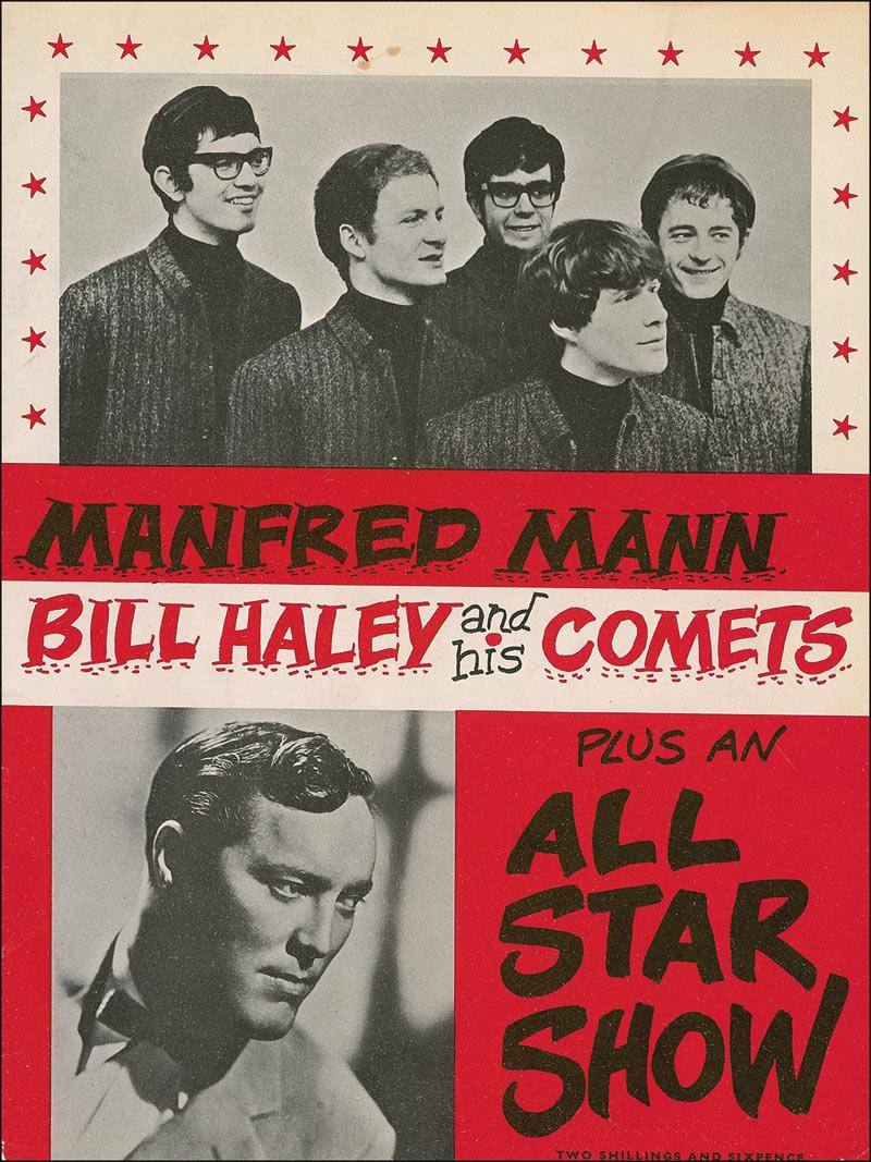 Caption: Vintage Poster Of Bill Haley And The Comets All-star Show Background