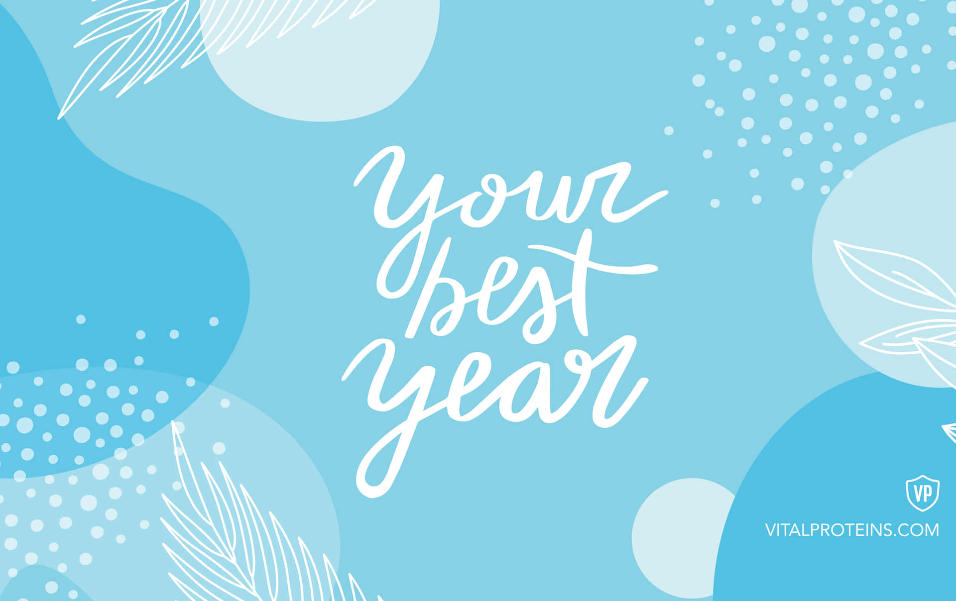Caption: Vital Motivational Quote For The Year Background