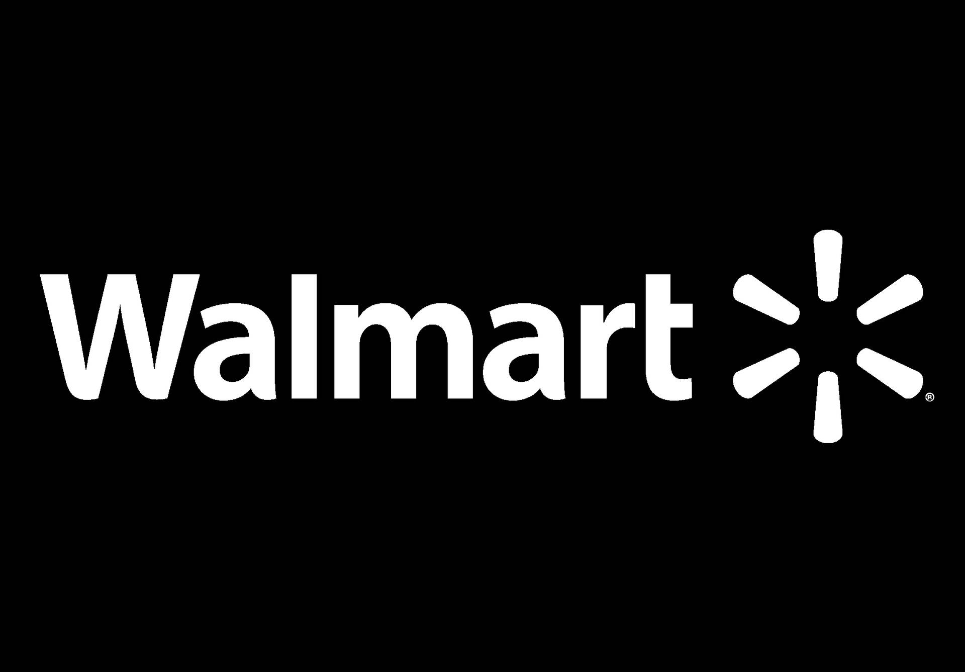 Caption: Walmart's Minimalistic Black Logo Background