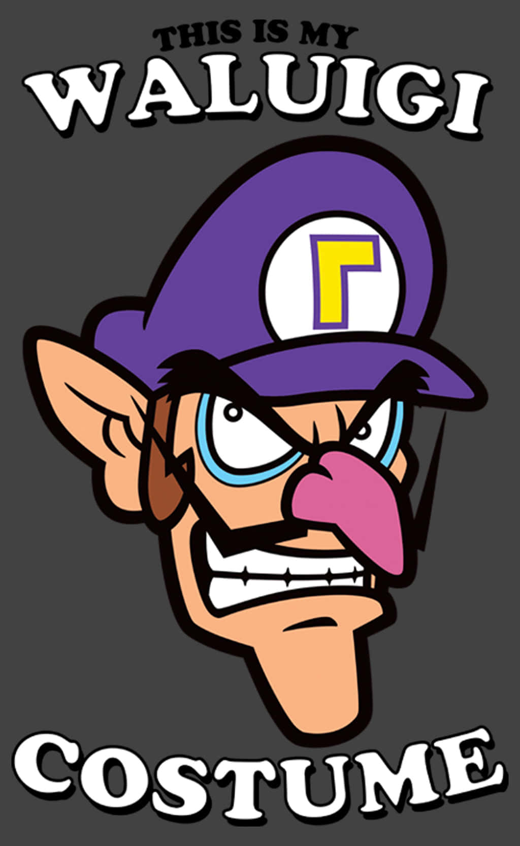 Caption: Waluigi Striking A Pose In His Iconic Purple Outfit