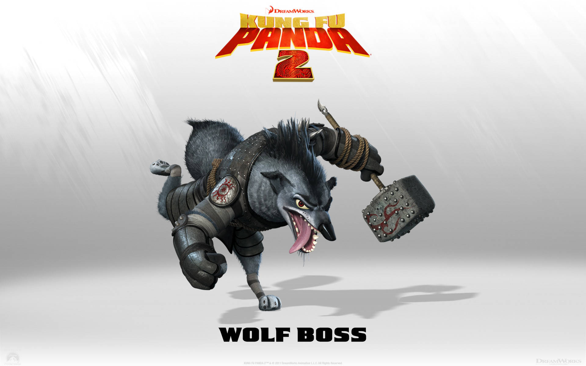 Caption: Wolf Boss Standing Tall - Kung Fu Panda 2 Background