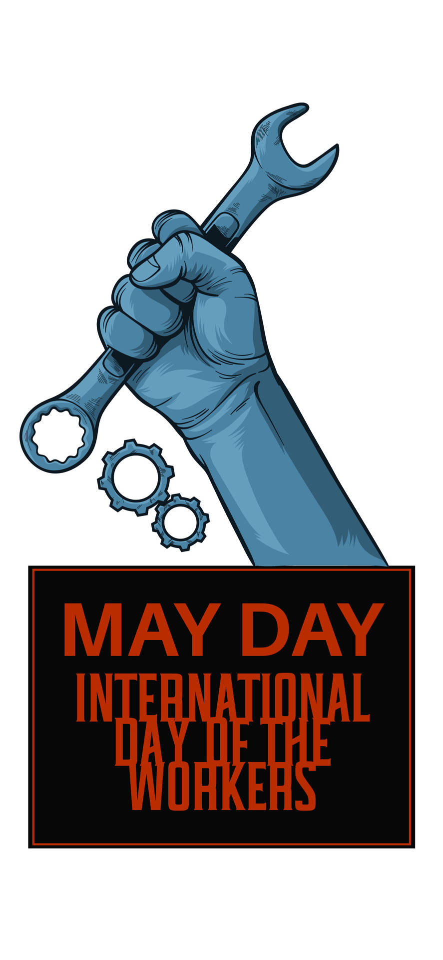 Caption: Workers Unite - May Day Inspiration Background