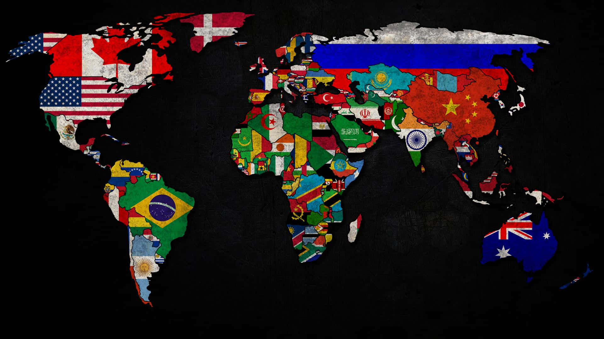 Caption: World Map Aesthetic - A Journey Around The Globe Background