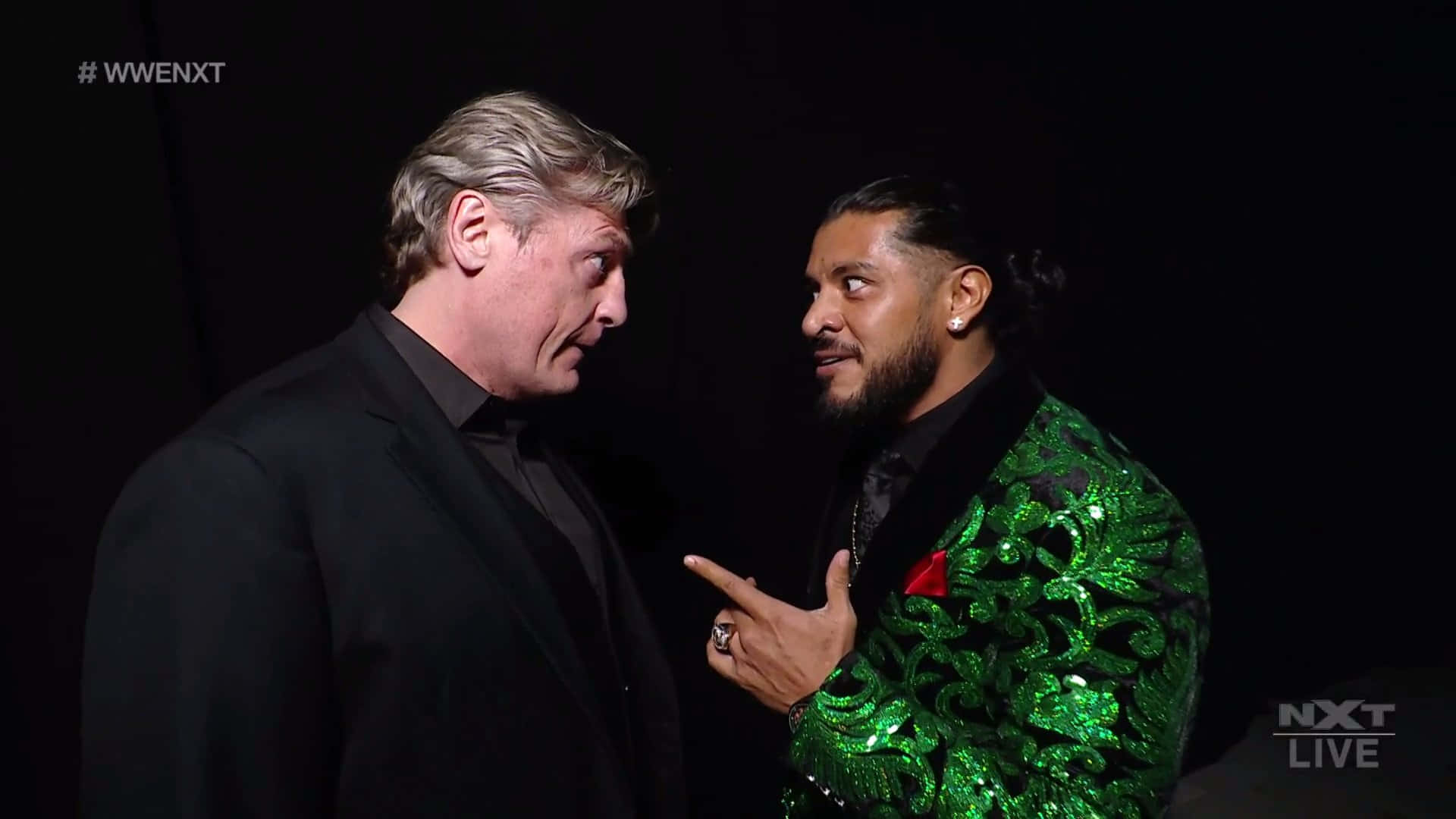 Caption: Wwe Nxt Face-off Scene - William Regal Background