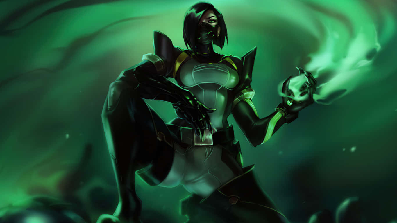 Captivating 1366x768 Valorant Themed-wallpaper Background