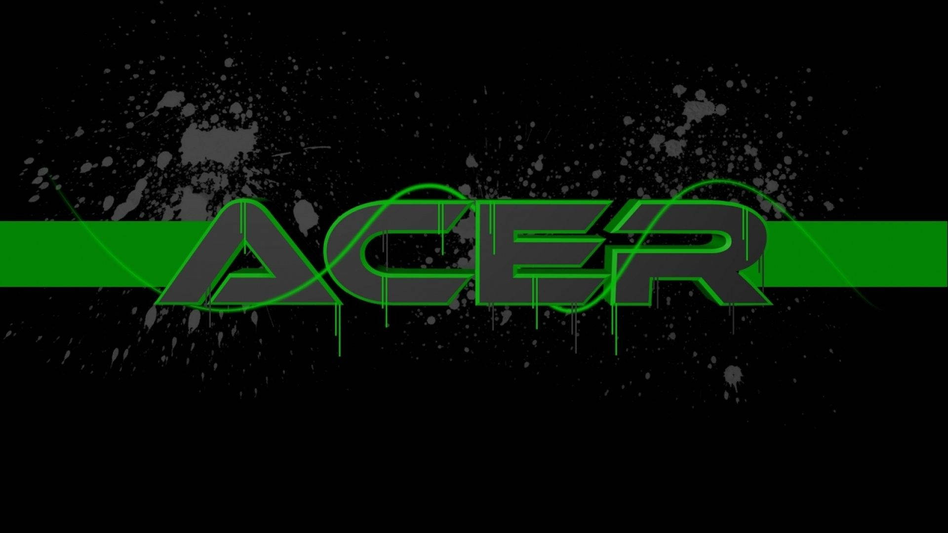Captivating Acer Logo Paint Splatters Background
