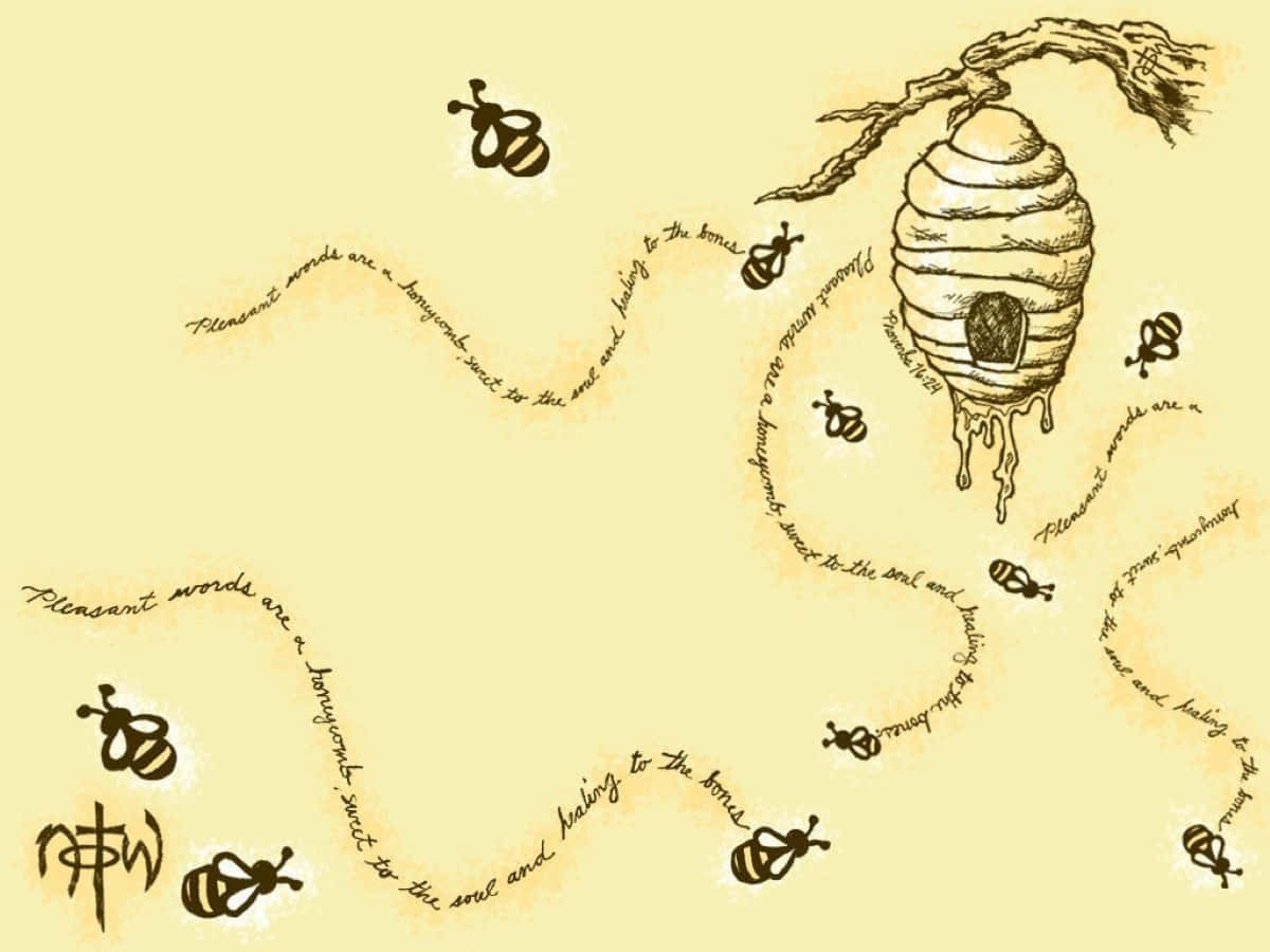 Captivating Aesthetic Bee Background