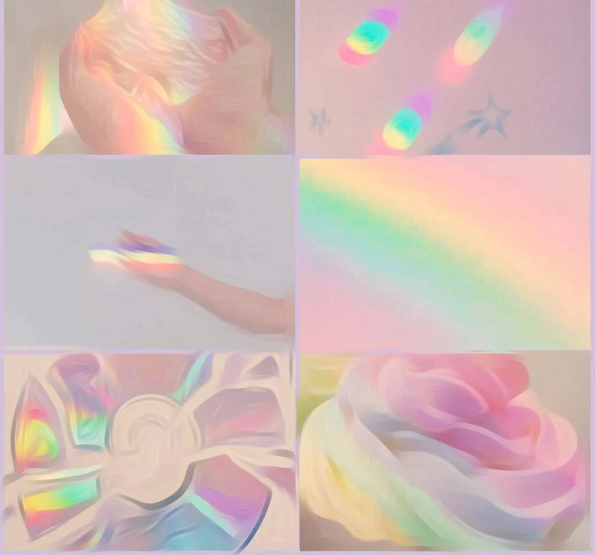 Captivating Aesthetic Pastel Rainbow Artwork