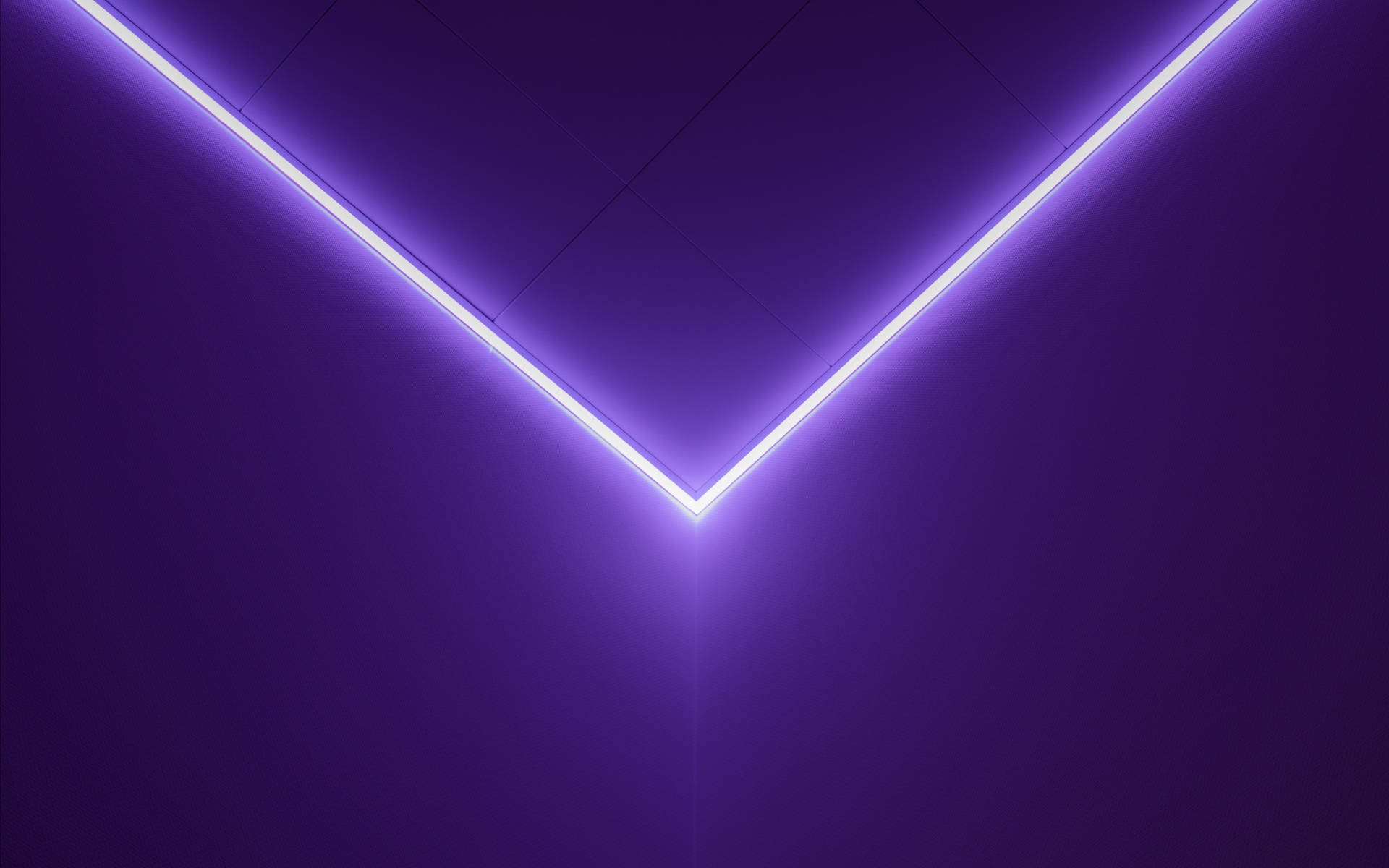 Captivating Aesthetic Purple Neon Computer Set-up Background