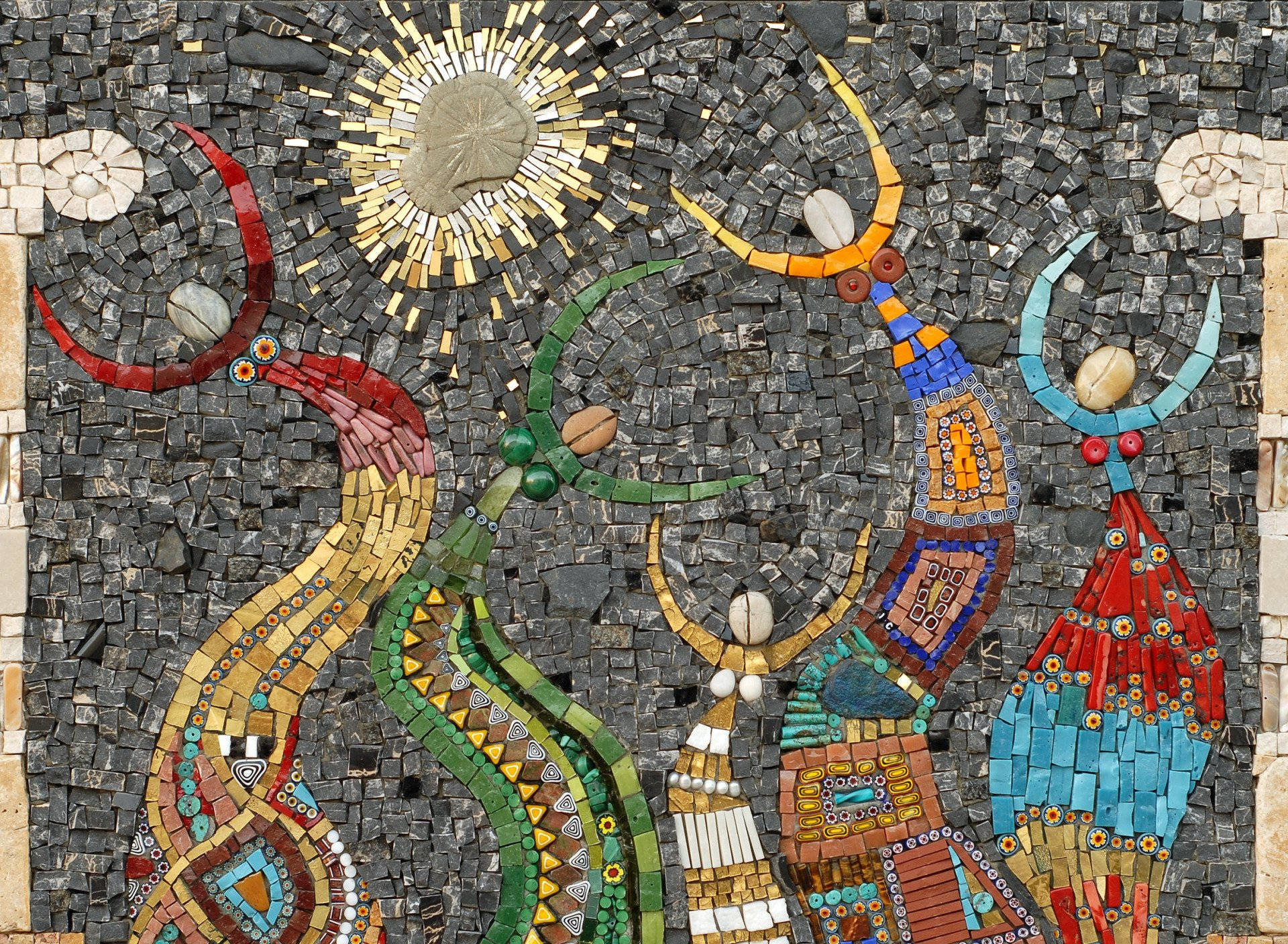 Captivating Ancient Mosaic Art Background