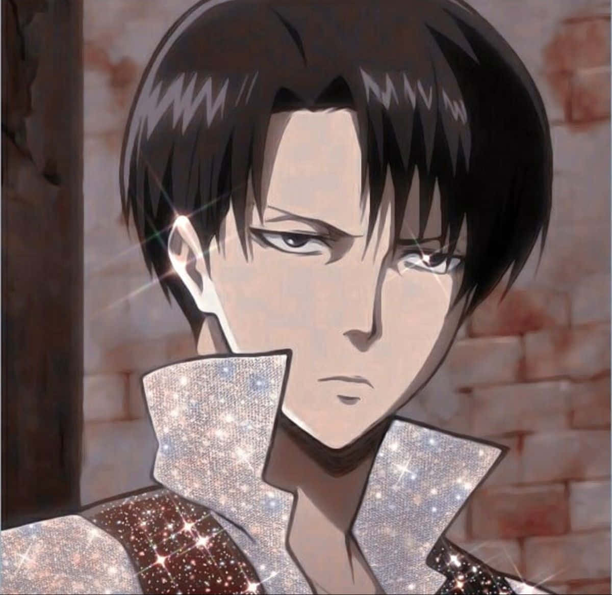 Captivating Animated Profile Picture Of Levi Ackerman Background