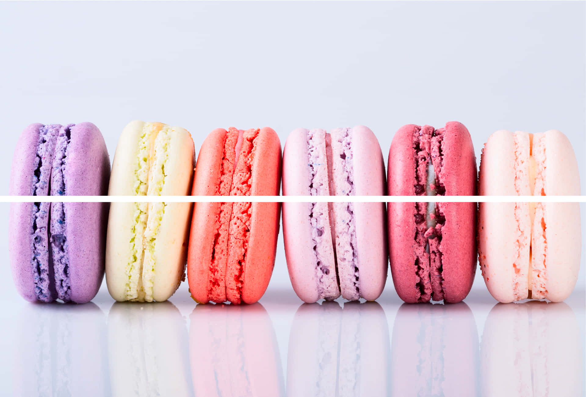 Captivating Array Of Colorful Macarons Background