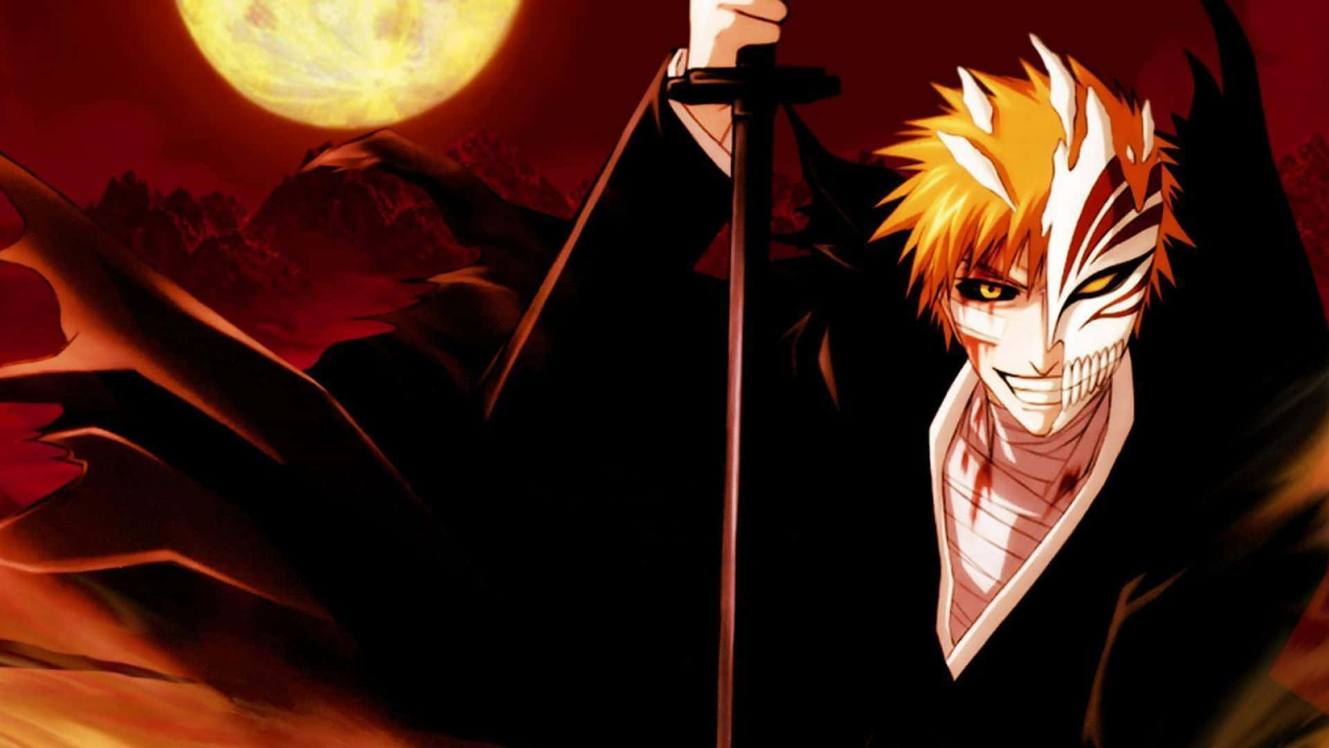 Captivating Artwork Of A Mythical Shinigami Background