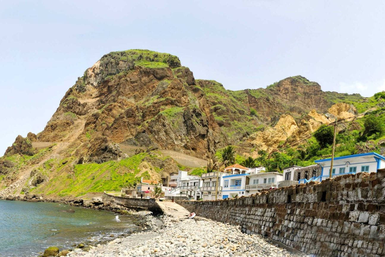 Captivating Beauty Of Brava, Cape Verde Background