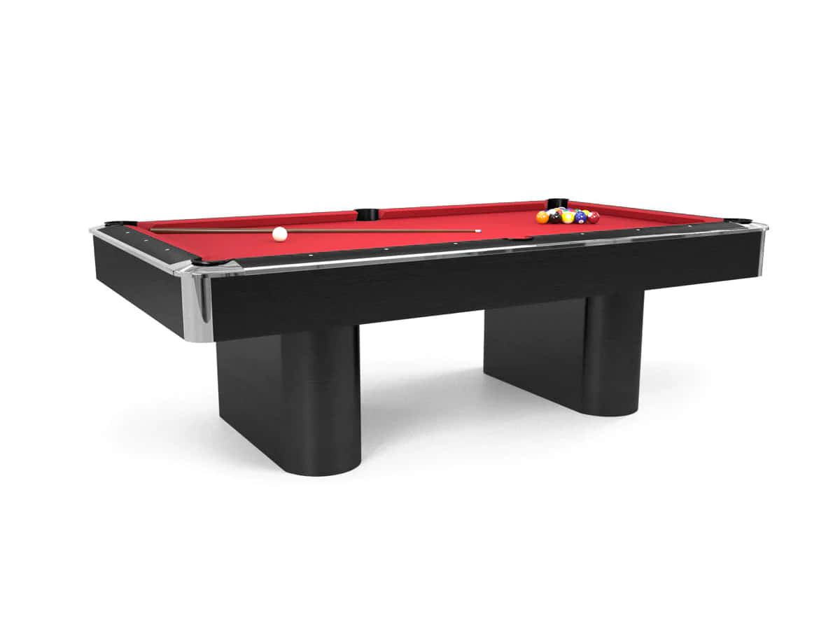 Captivating Black And Red Pool Table Background