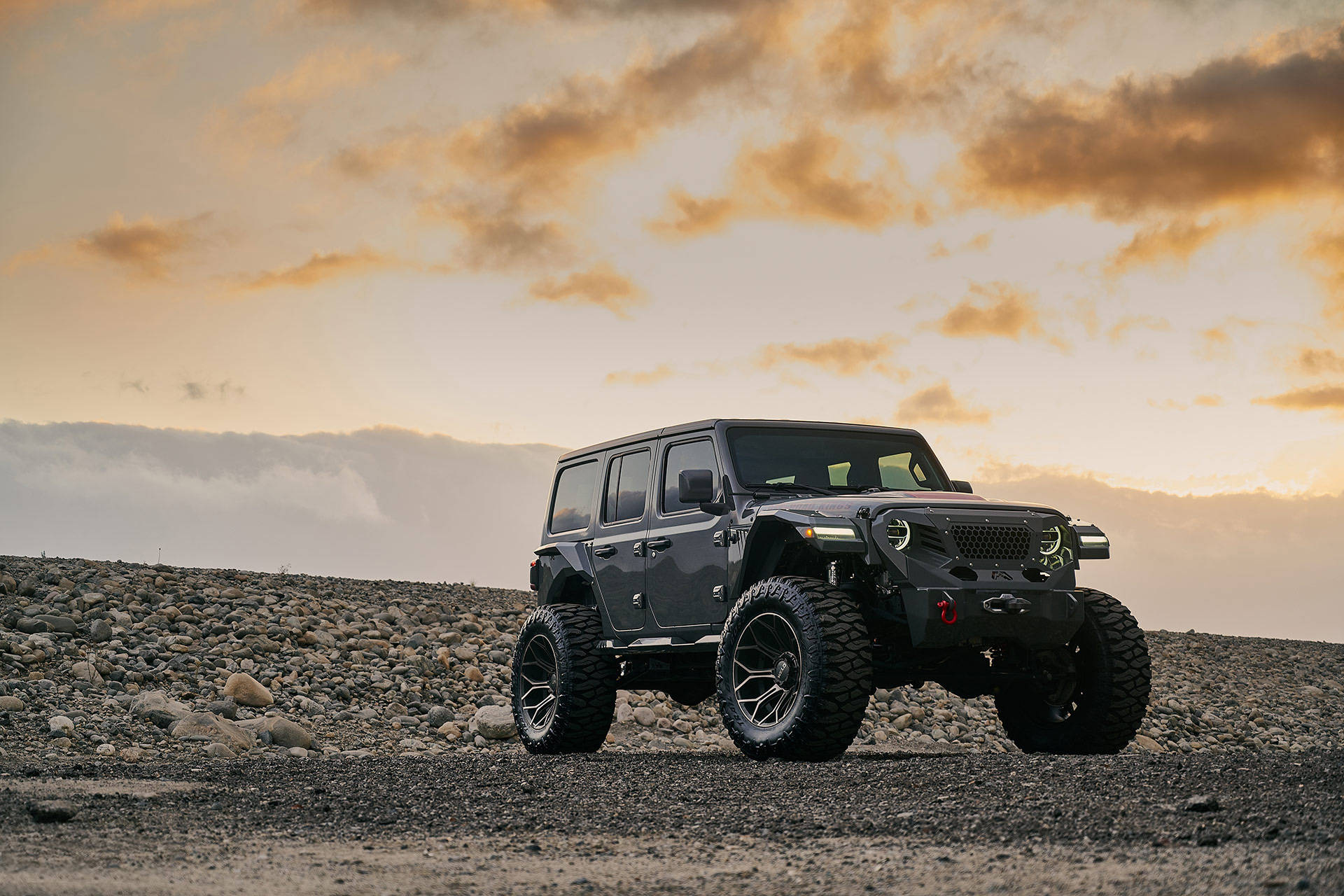 Captivating Black Jeep Wrangler Background