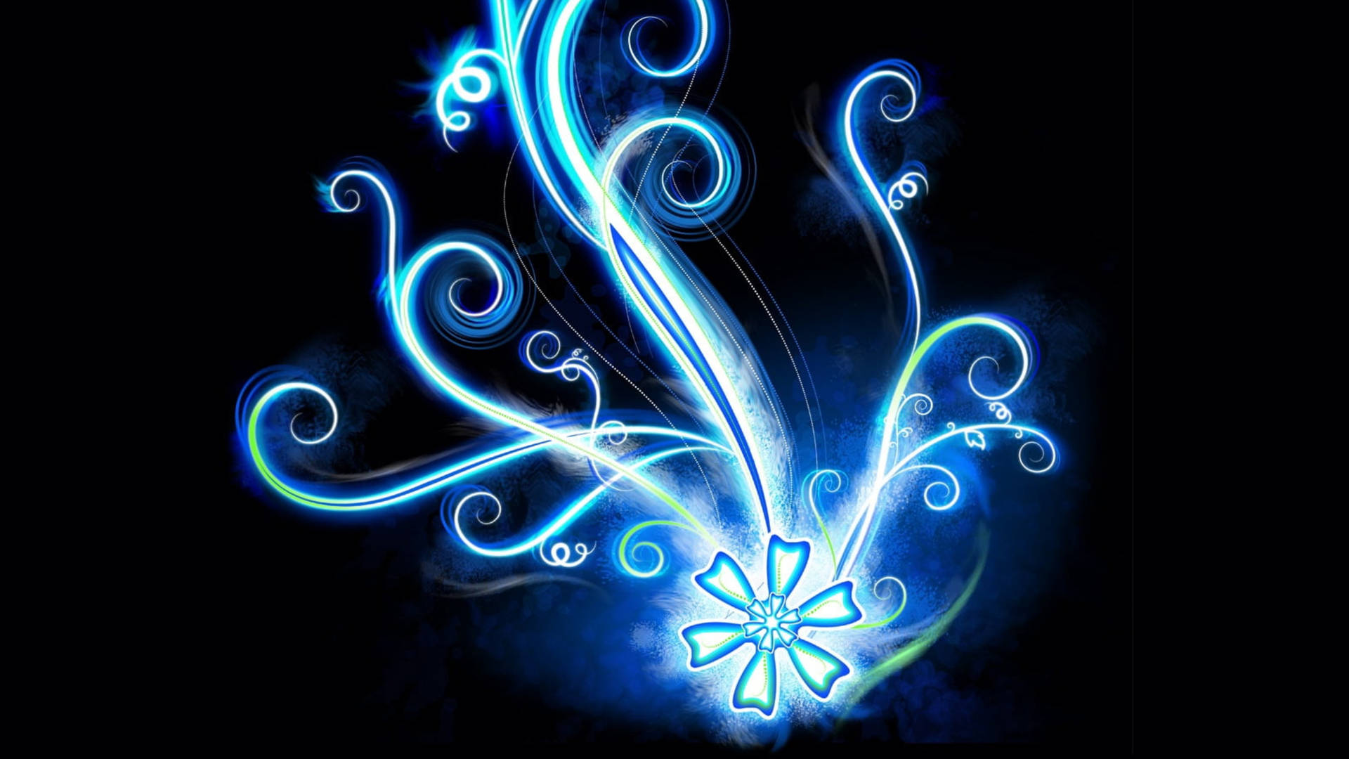Captivating Blue Fire Flames Background