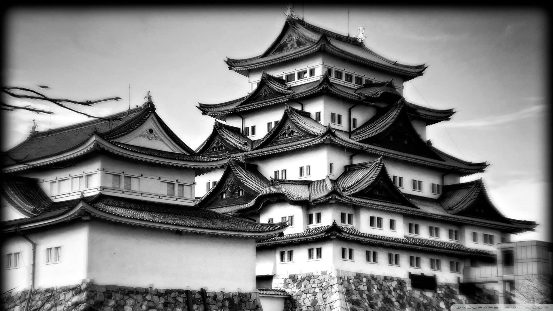 Captivating Contrast: Japan Unseen In Black And White Background