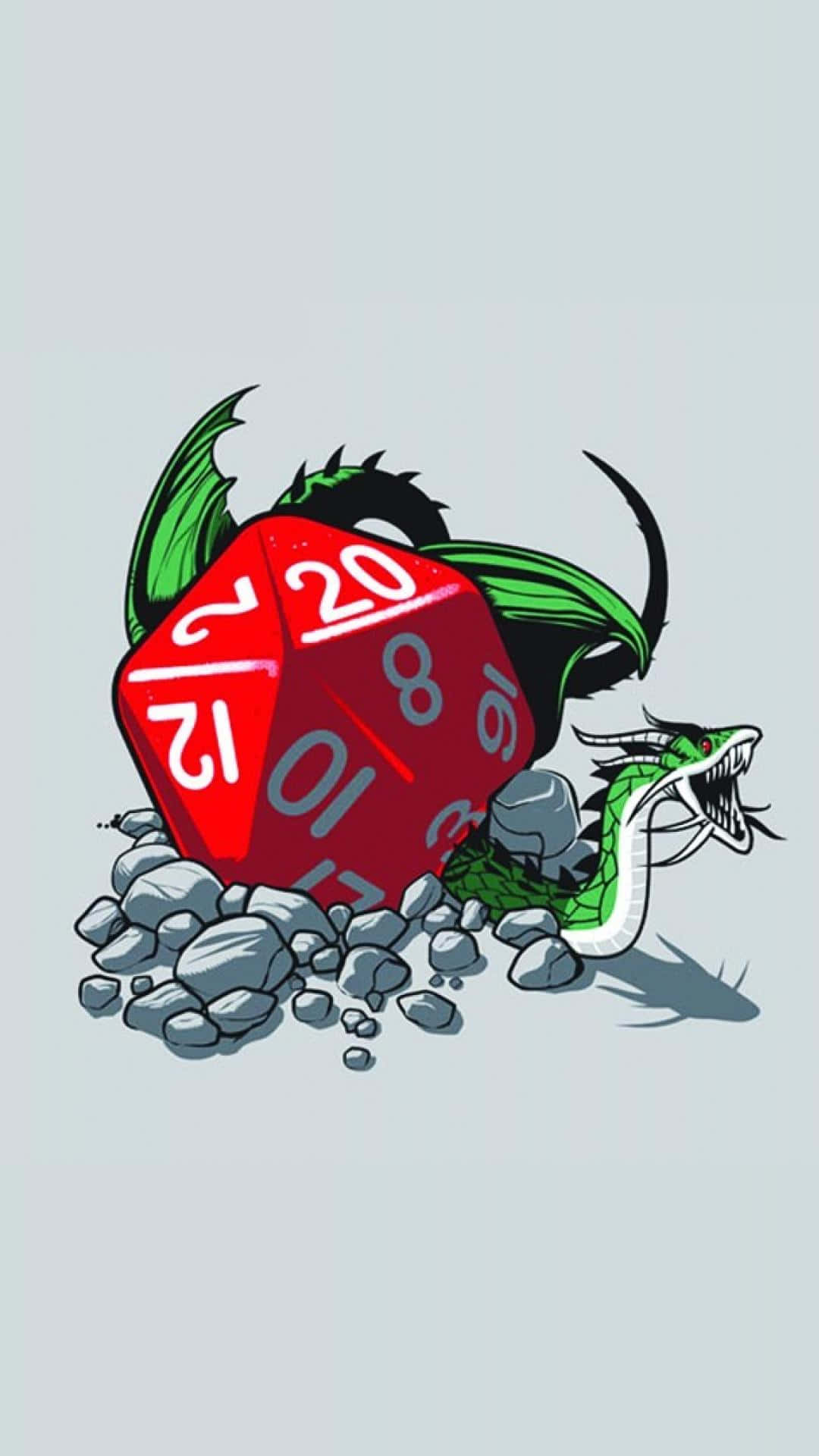 Captivating D20 Dice Wallpaper Background