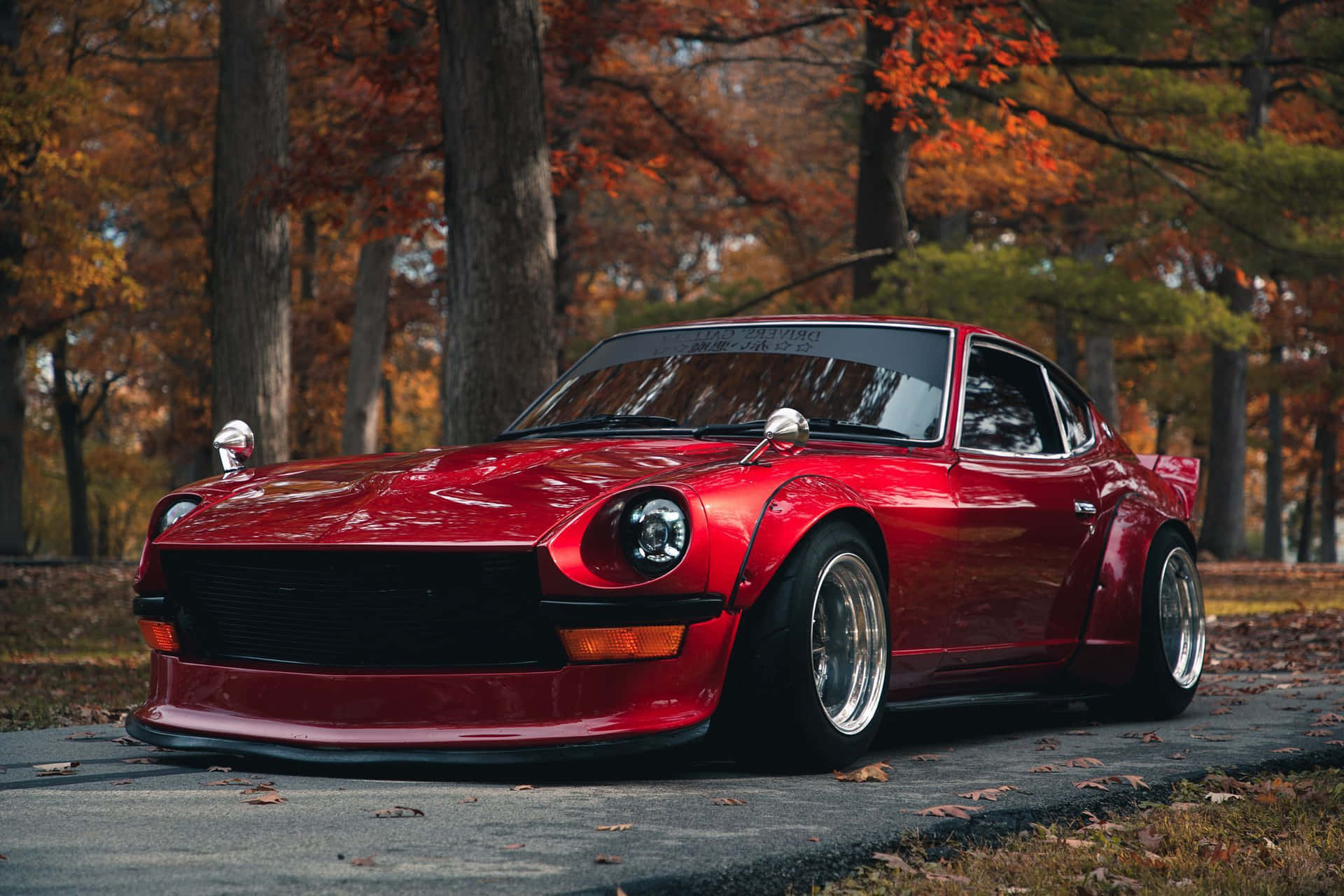 Captivating Datsun: Classic Car Beauty Shines Bright Background