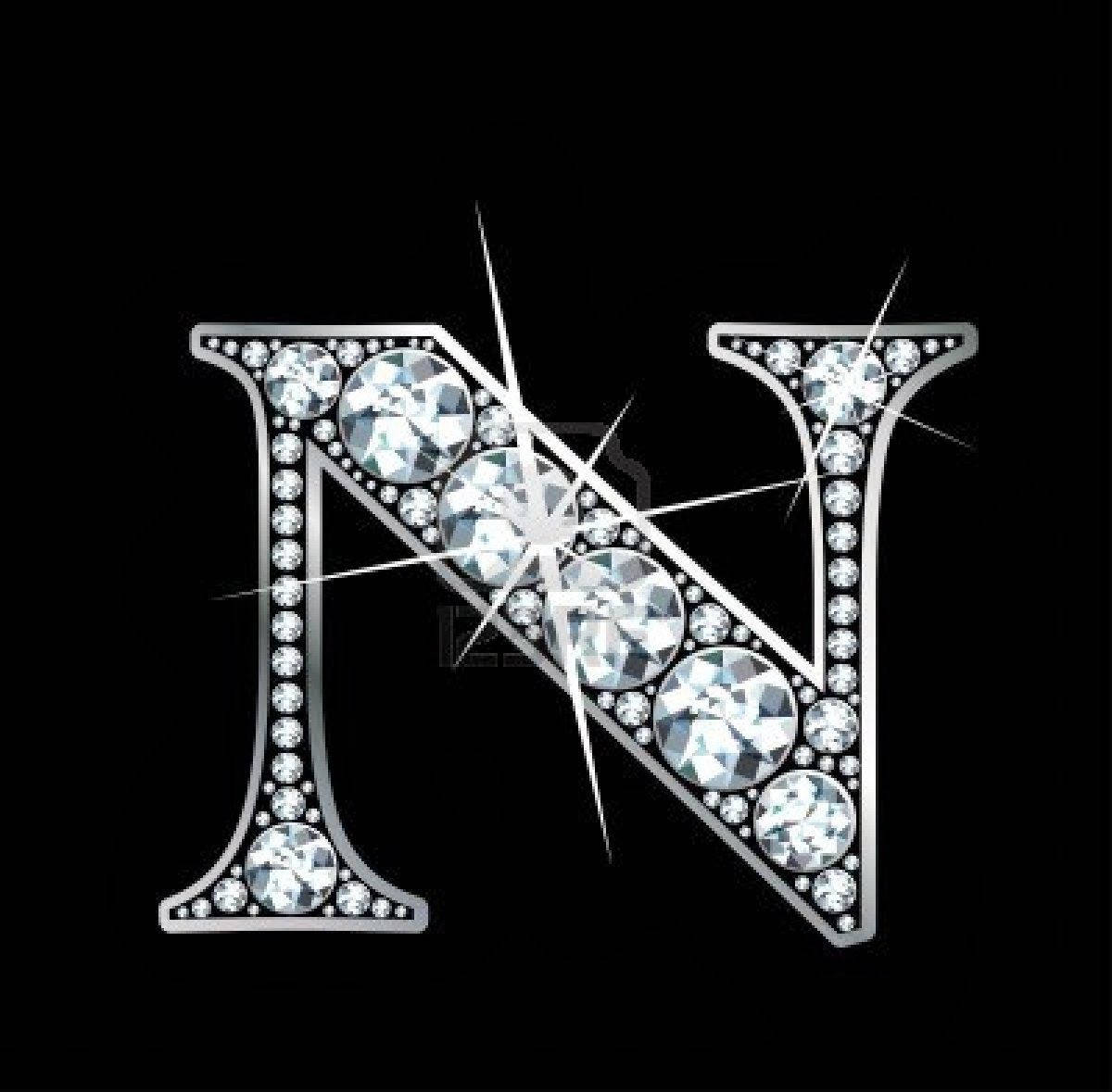 Captivating Diamond Letter N