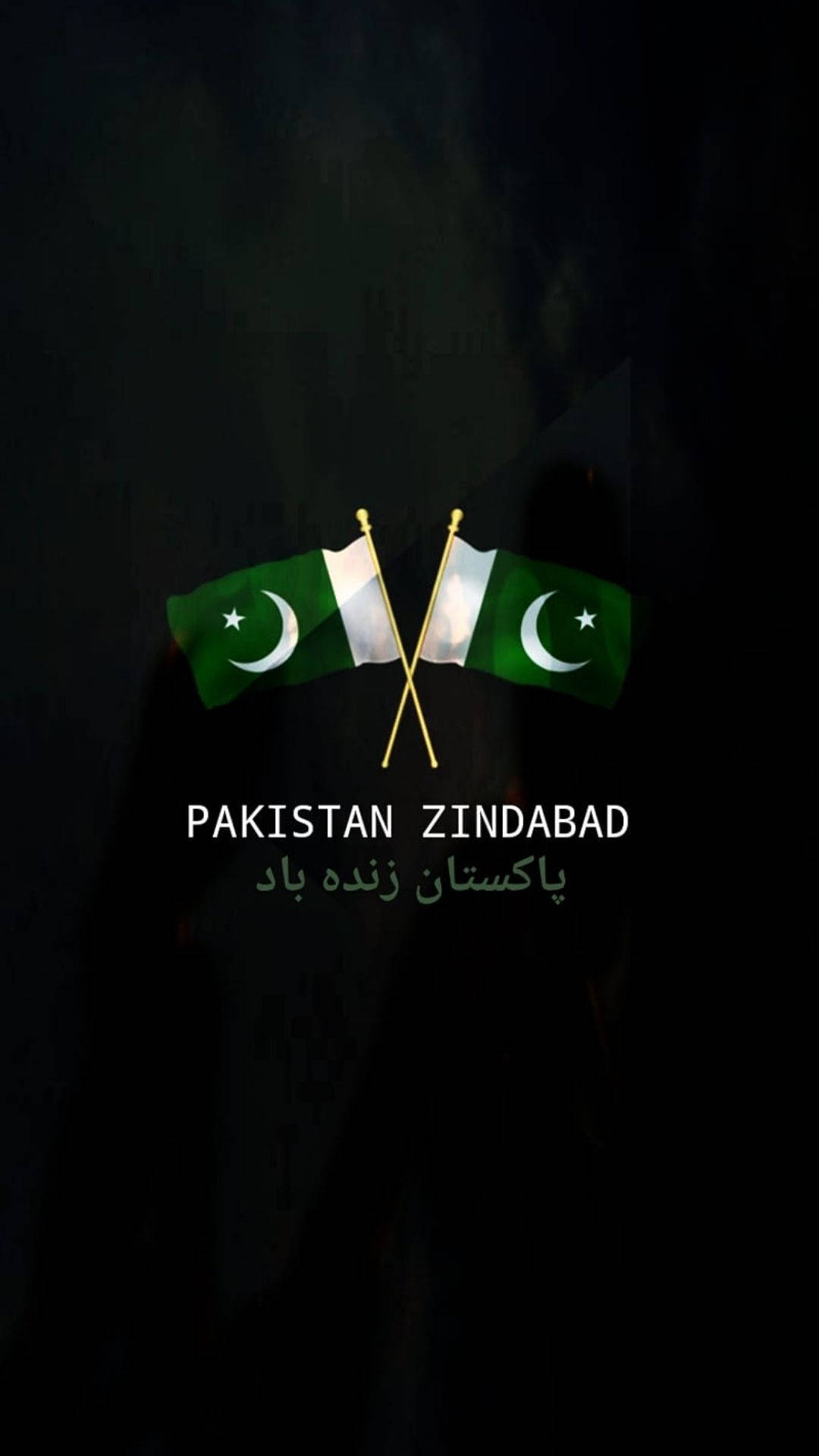 Captivating Display Of Pakistan Zindabad Flaglets Background