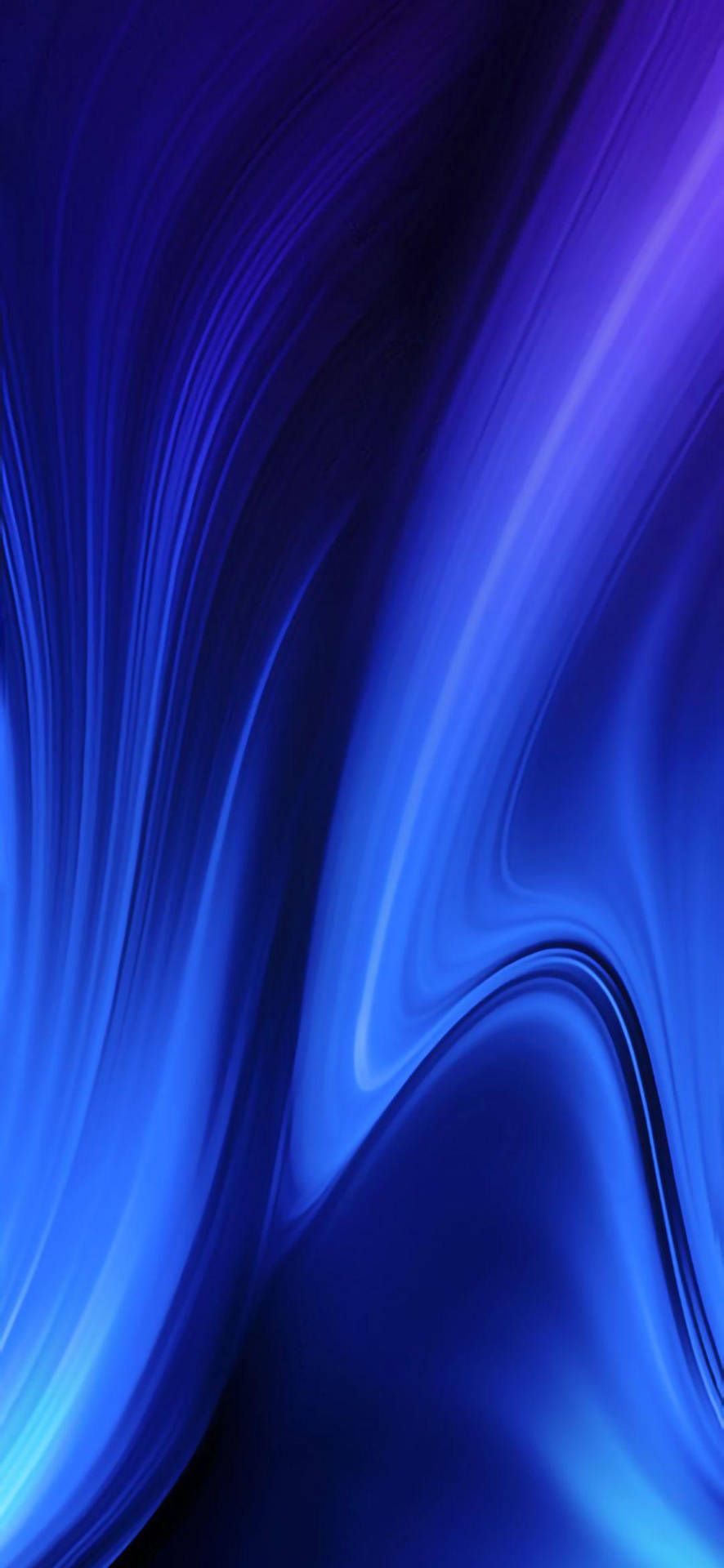 Captivating Display Of Redmi 9: Vibrant True Blue Background