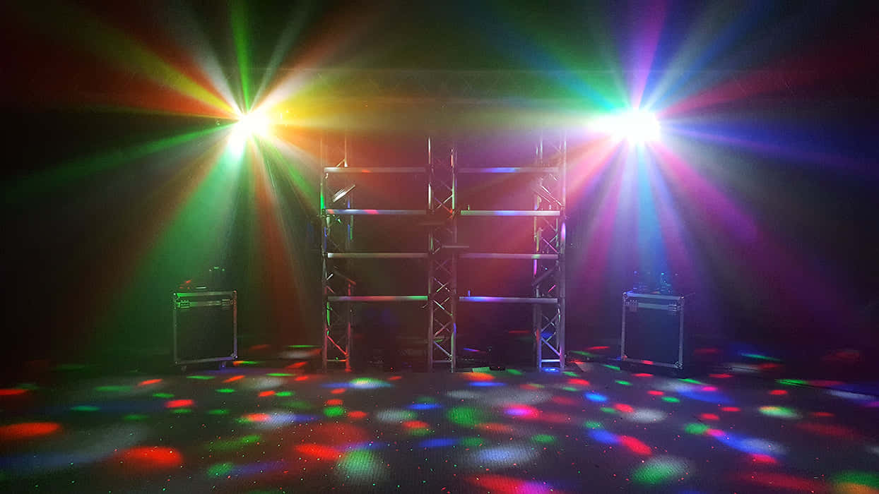 Captivating Dj Stage Lights In Action Background