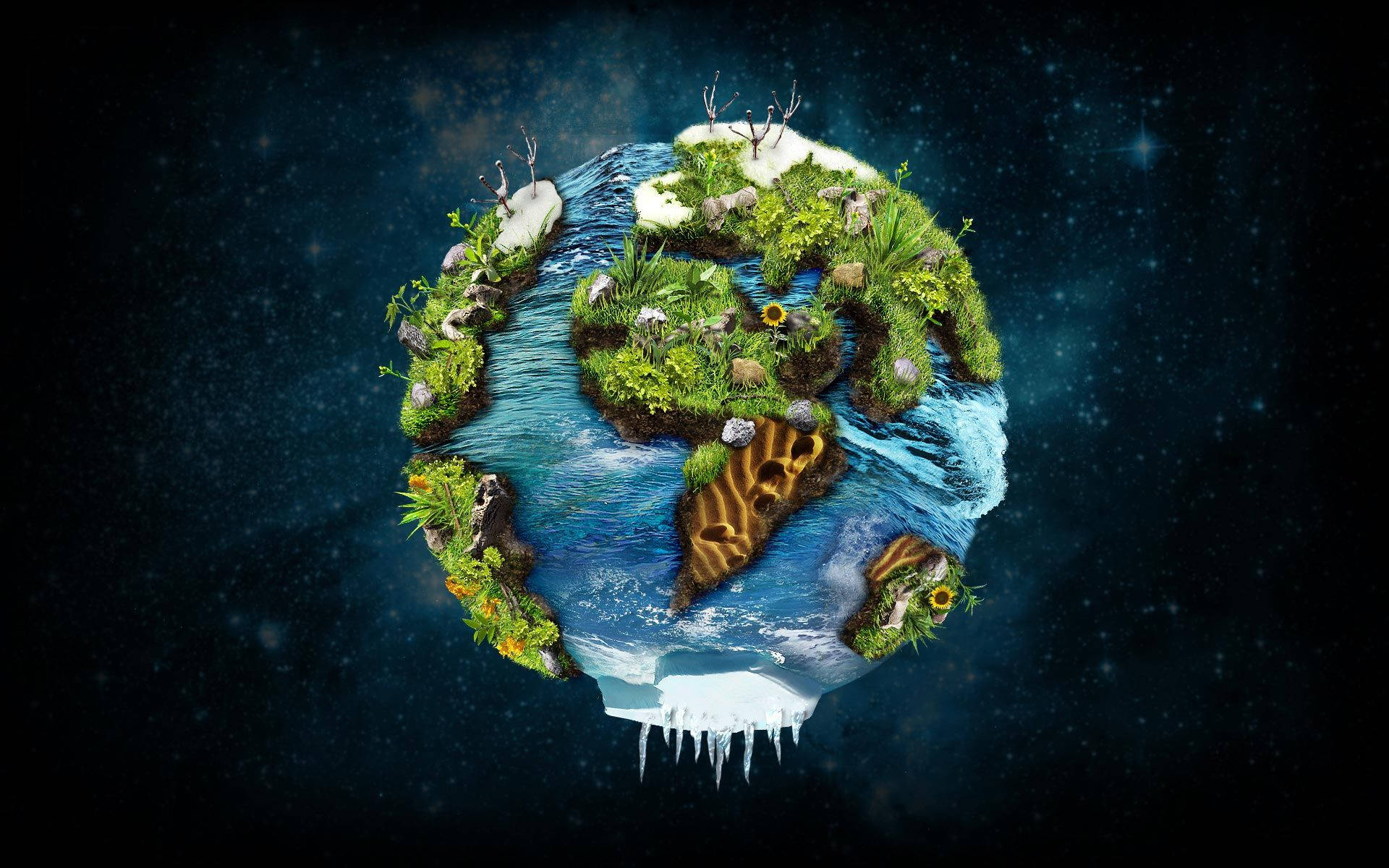 Captivating Earth Biomes Background