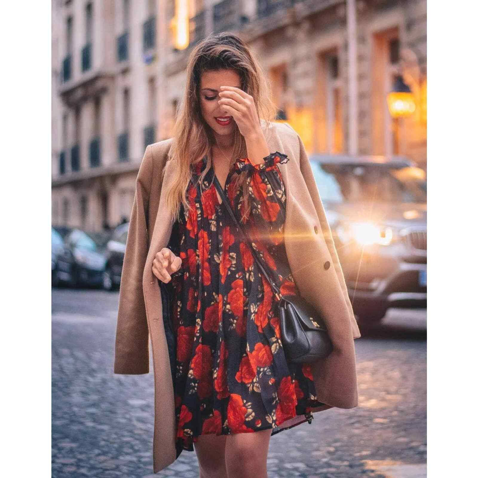 Captivating Elegance: The Kooples Silk Red Dress