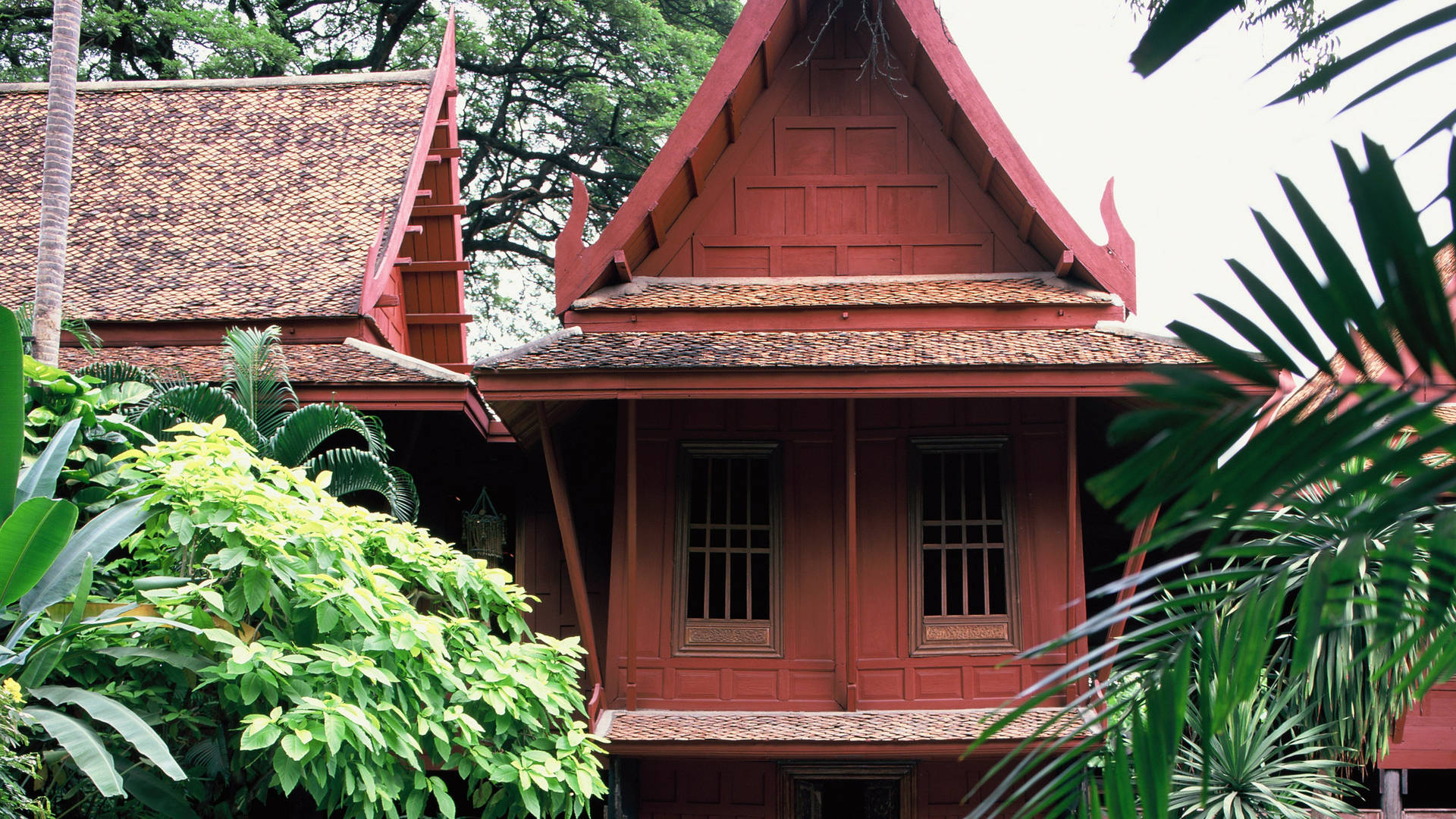 Captivating Exterior Of Jim Thompson House In Bangkok