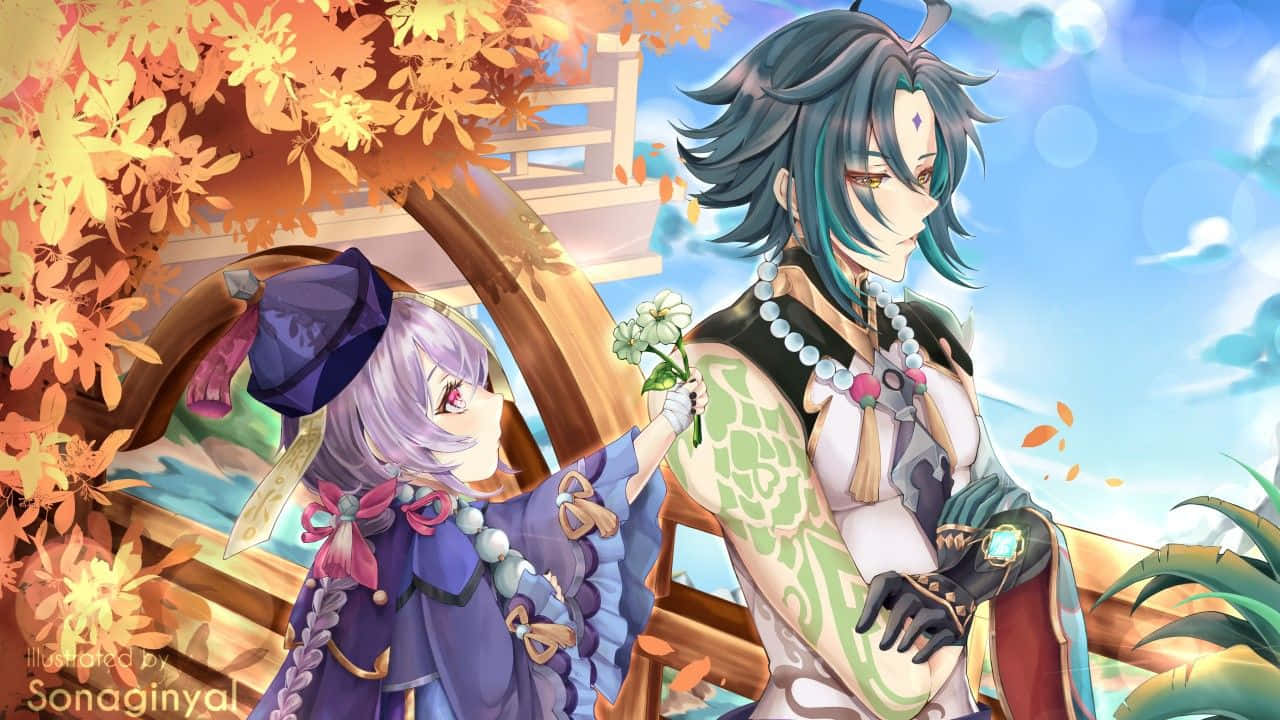 Captivating Genshin Impact Matching Pfp Background
