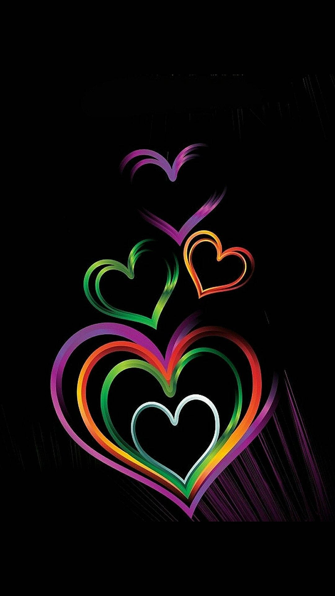 Captivating Heart Theme For Iphone Background