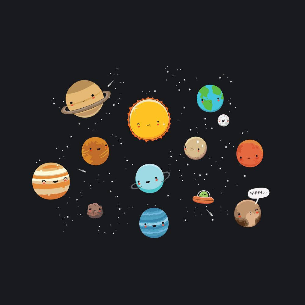 Captivating High-resolution Image Of Our Solar System Background